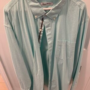 Tommy Bahama Blue Casual Button Down Shirt